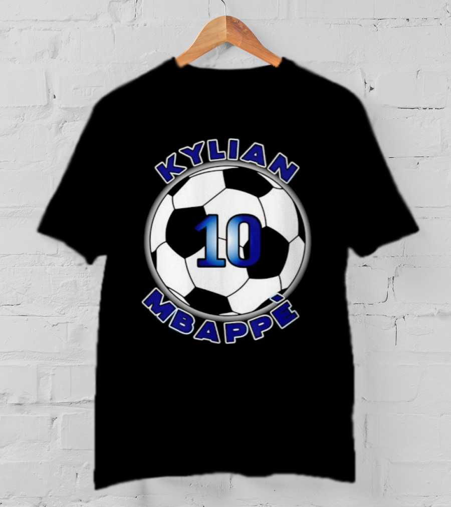 Kylian Mbappe 10 Soccer Ball France National Football Team T-Shirt