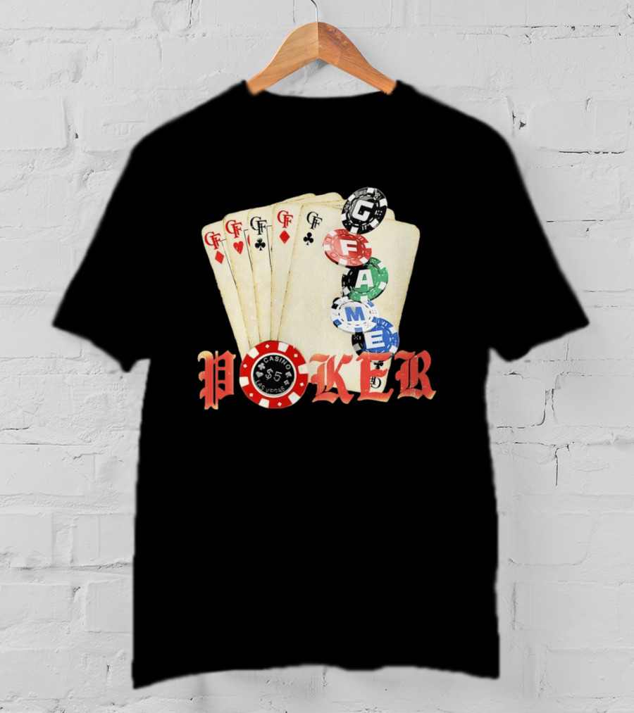 Casino Las Vegas Poker Cards And Chips GF Game T-Shirt