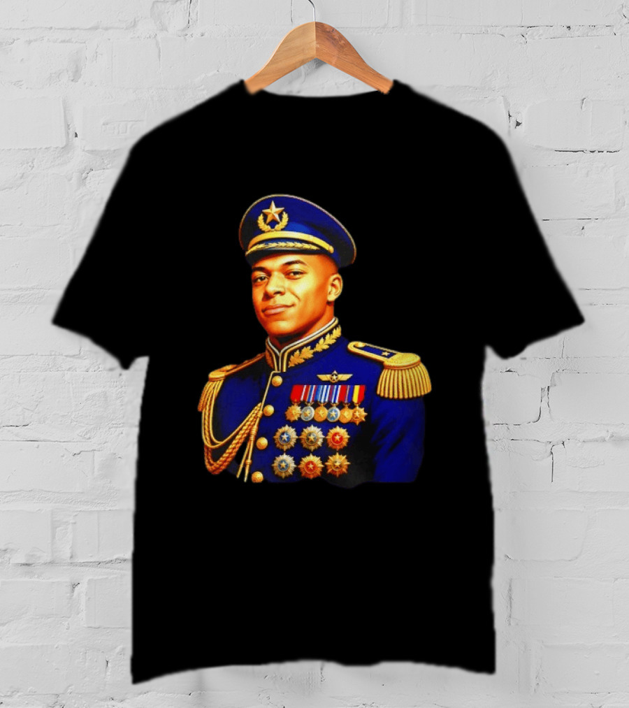 Kylian Mbappe Dictator Paris Saint Germain Military Uniform T-Shirt