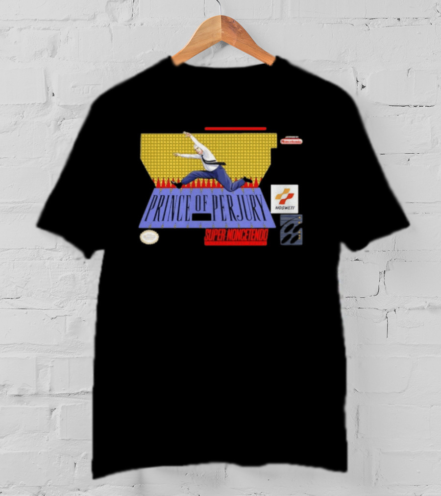 Prince Of Perjury Super Noncetendo Entertainment System Nosweat T-Shirt