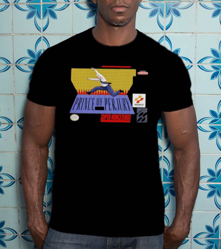 Prince Of Perjury Super Noncetendo Entertainment System Nosweat T-Shirt