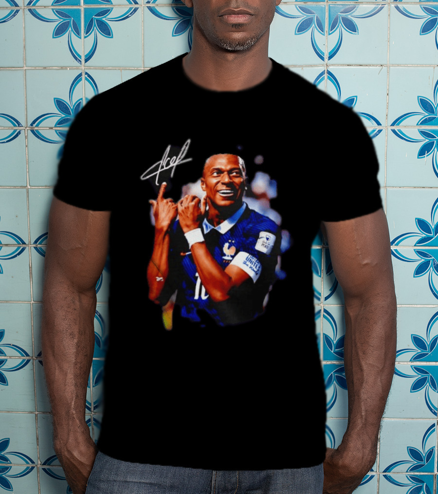 Kylian Mbappe 10 France National Football Team FIFA World Cup Celebration T-Shirt