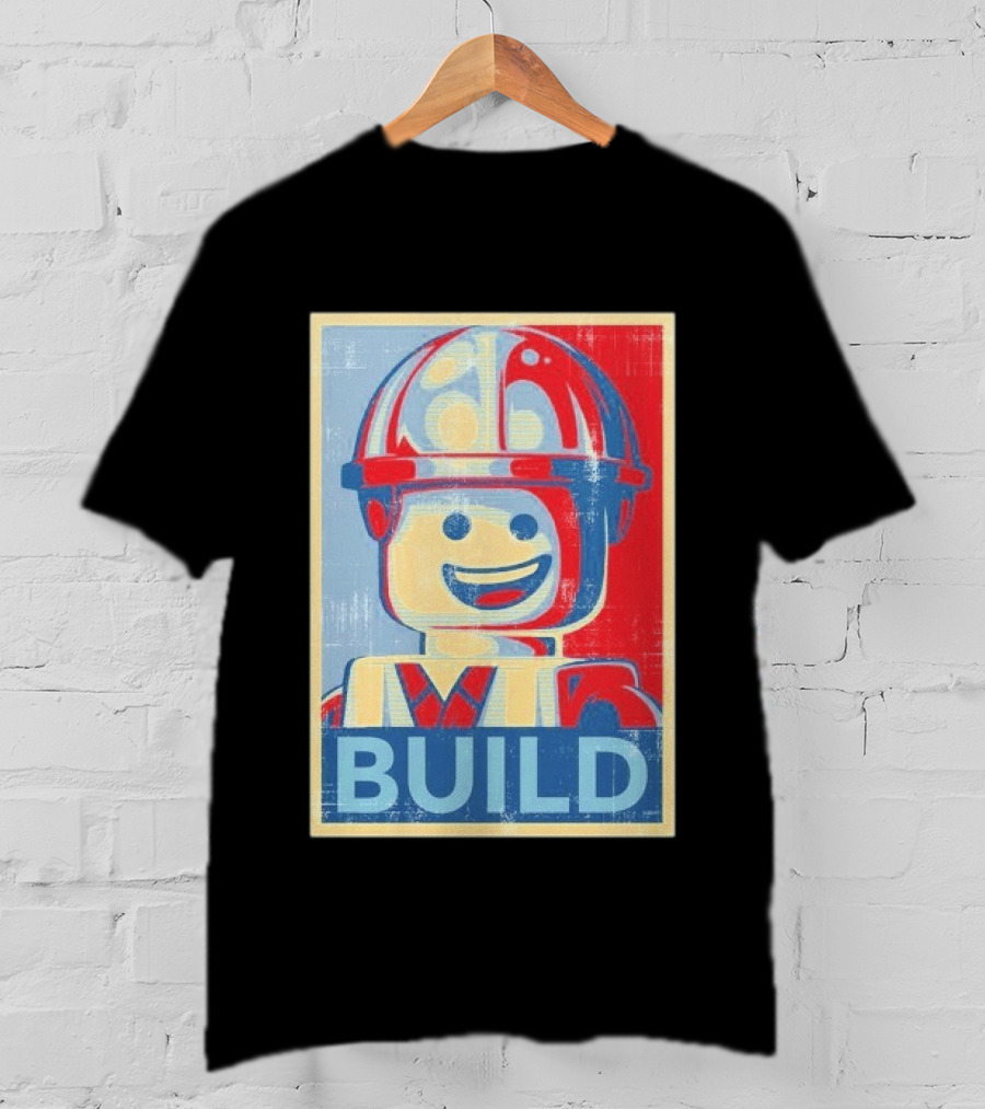 Lego Minifigure Build Distressed T-Shirt
