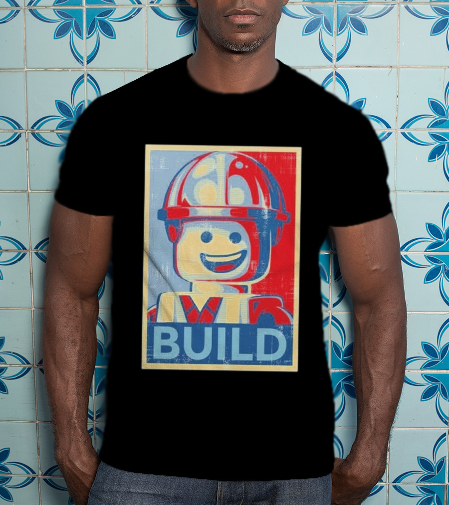 Lego Minifigure Build Distressed T-Shirt