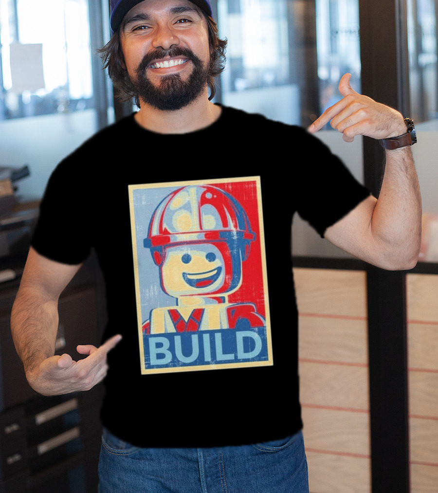 Lego Minifigure Build Distressed T-Shirt