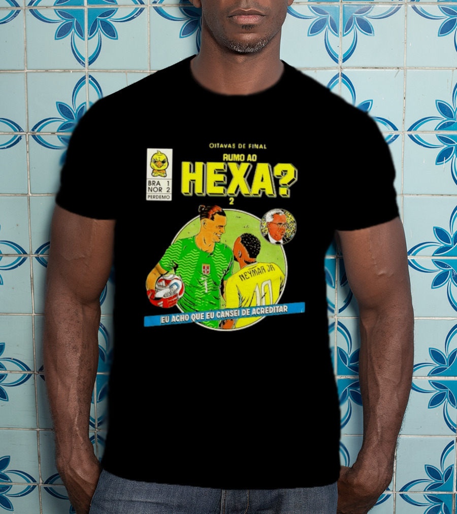 Olimpíadas De 2030 Rumo Ao Hexa Neymar Jr Erling Haaland Brasil Noruega T-Shirt