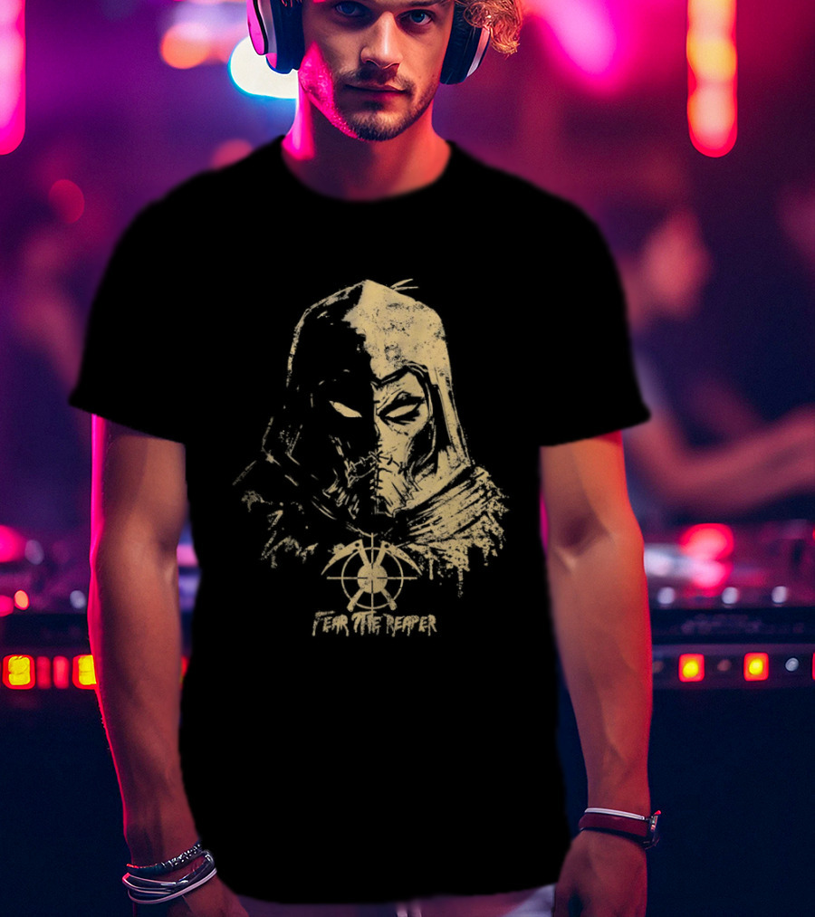 Scarecrow Batman Arkham Series Fear The Reaper Distressed T-Shirt