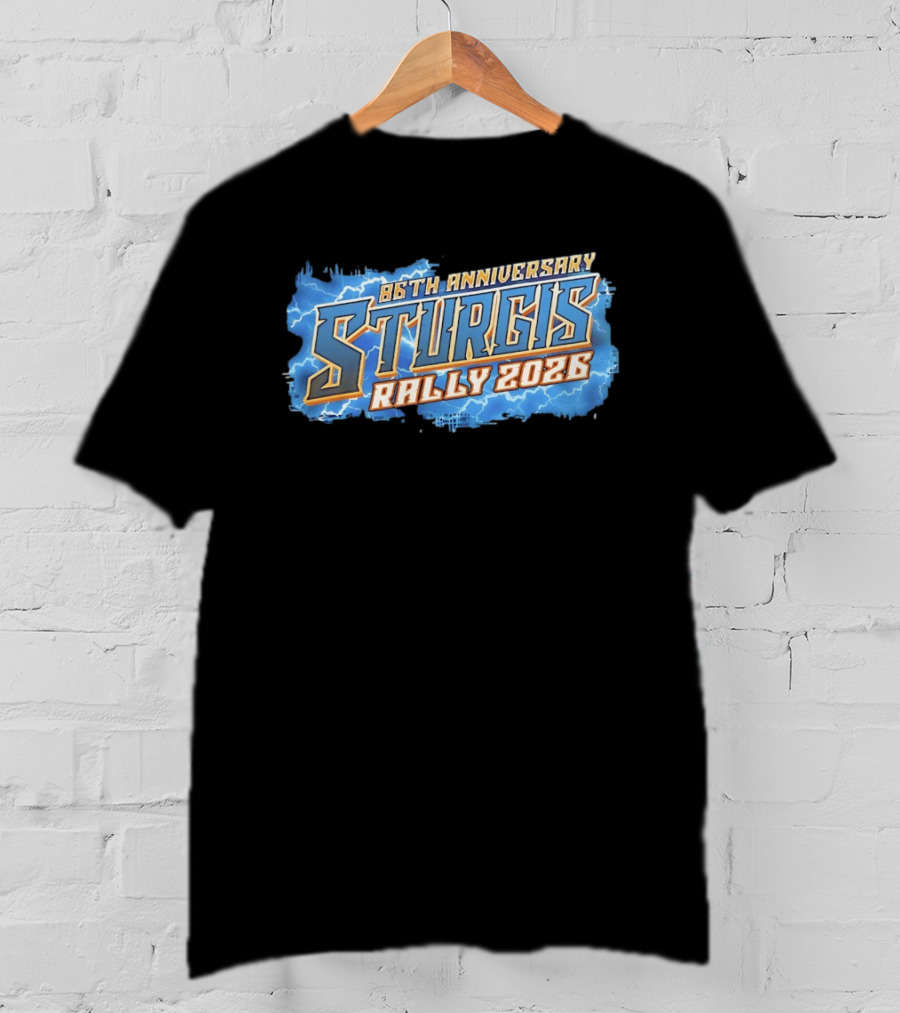 86th Anniversary Sturgis Rally 2026 Lightning T-Shirt