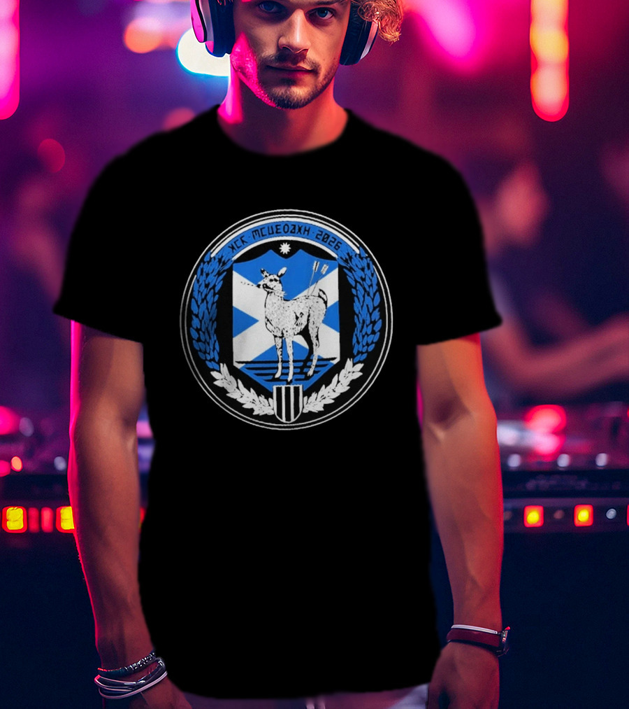 My Chemical Romance Glasgow UK 2026 Exclusive Bellahouston Park 4 July 2026 Crest And Deer Arrows T-Shirt