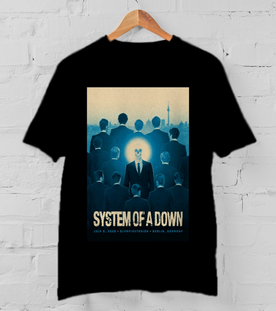 System Of A Down July 8 2026 Olympiastadion Berlin Germany T-Shirt
