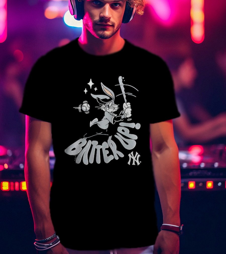 New York Yankees X Looney Tunes Batter Up Bugs Bunny 2026 T-Shirt