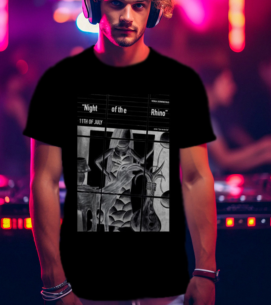 Night Of The Rhino 11th Of July Vera Downstage Groningen Netherlands Fynn Van Der Ziel T-Shirt