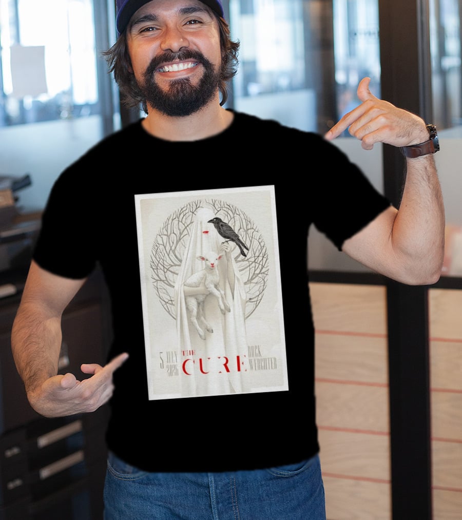 5 July 2026 The Cure Rock Werchter Ghost Holding Lamb And Raven T-Shirt