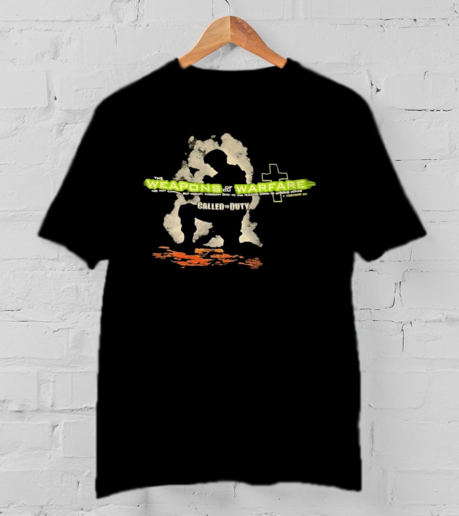 Weapons Of Warfare Call Of Duty Cross T-Shirt