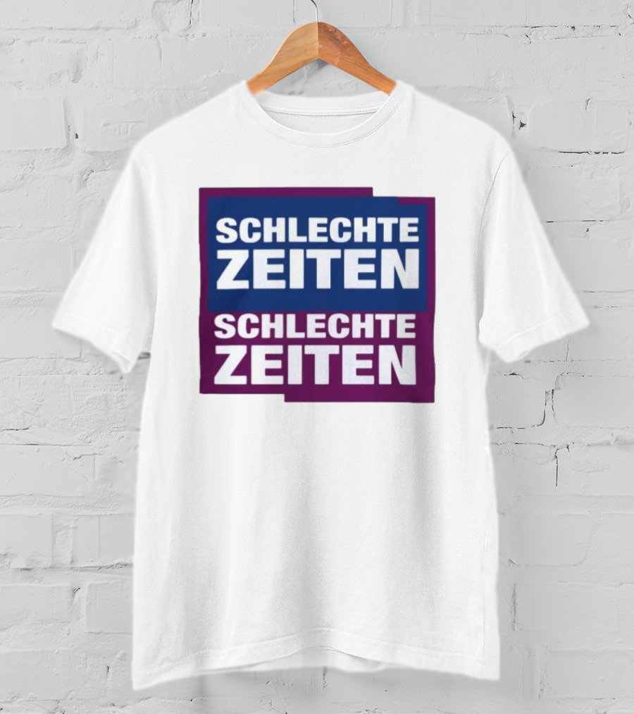 Versager Clothing Schlechte Zeiten Schlechte Zeiten Blue Purple Blocks T-Shirt