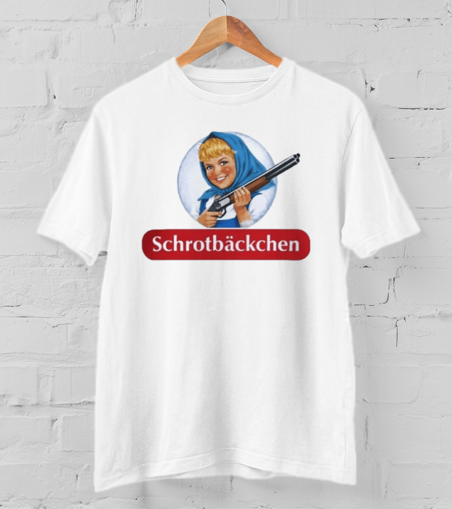 Versager Clothing Schrotbäckchen Girl With Blue Hood And Shotgun T-Shirt