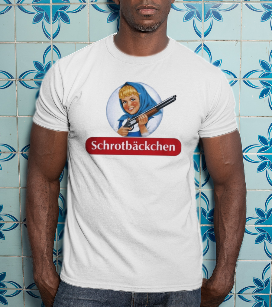 Versager Clothing Schrotbäckchen Girl With Blue Hood And Shotgun T-Shirt