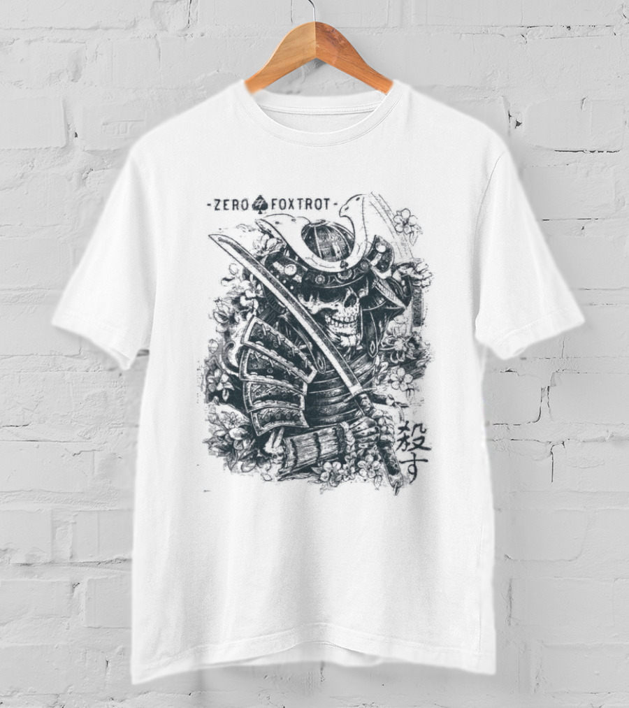 Zero Foxtrot Kill You Sword Skull T-Shirt