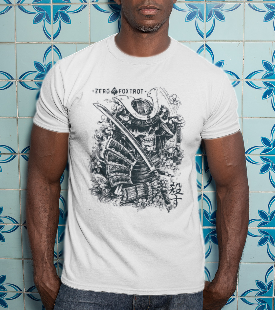 Zero Foxtrot Kill You Sword Skull T-Shirt