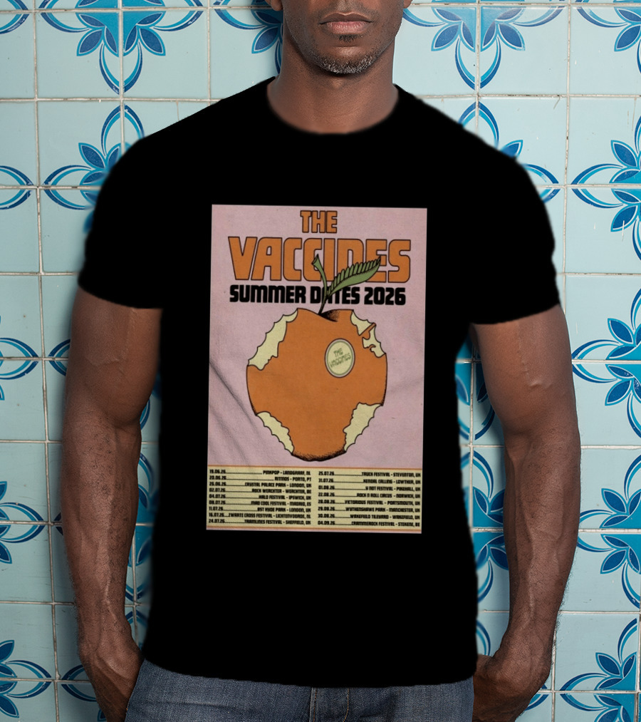 The Vaccines Summer Dates 2026 Tour UK And Europe Concert Schedule T-Shirt