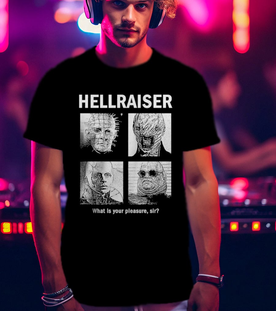 Hellraiser What Is Your Pleasure Sir Iconic Characters Montage T-Shirt
