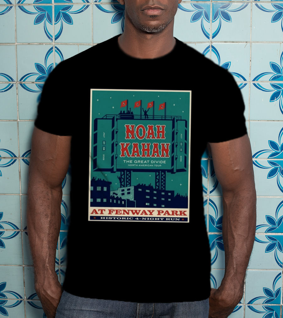 Noah Kahan The Great Divide Tour 2026 Fenway Park July 7 8 10 11 T-Shirt