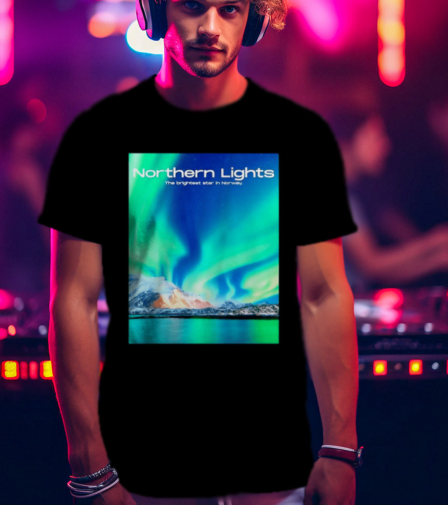 Northern Lights The Brightest Star In Norway T-Shirt