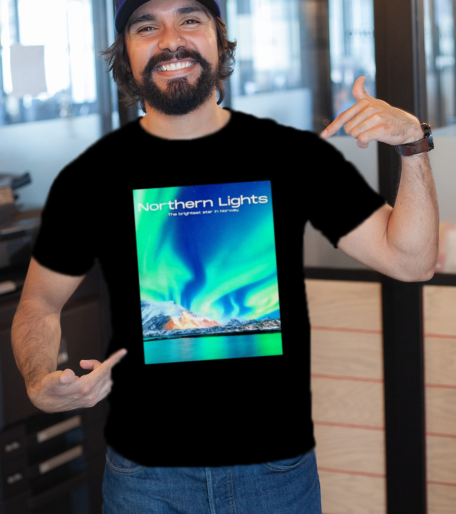 Northern Lights The Brightest Star In Norway T-Shirt