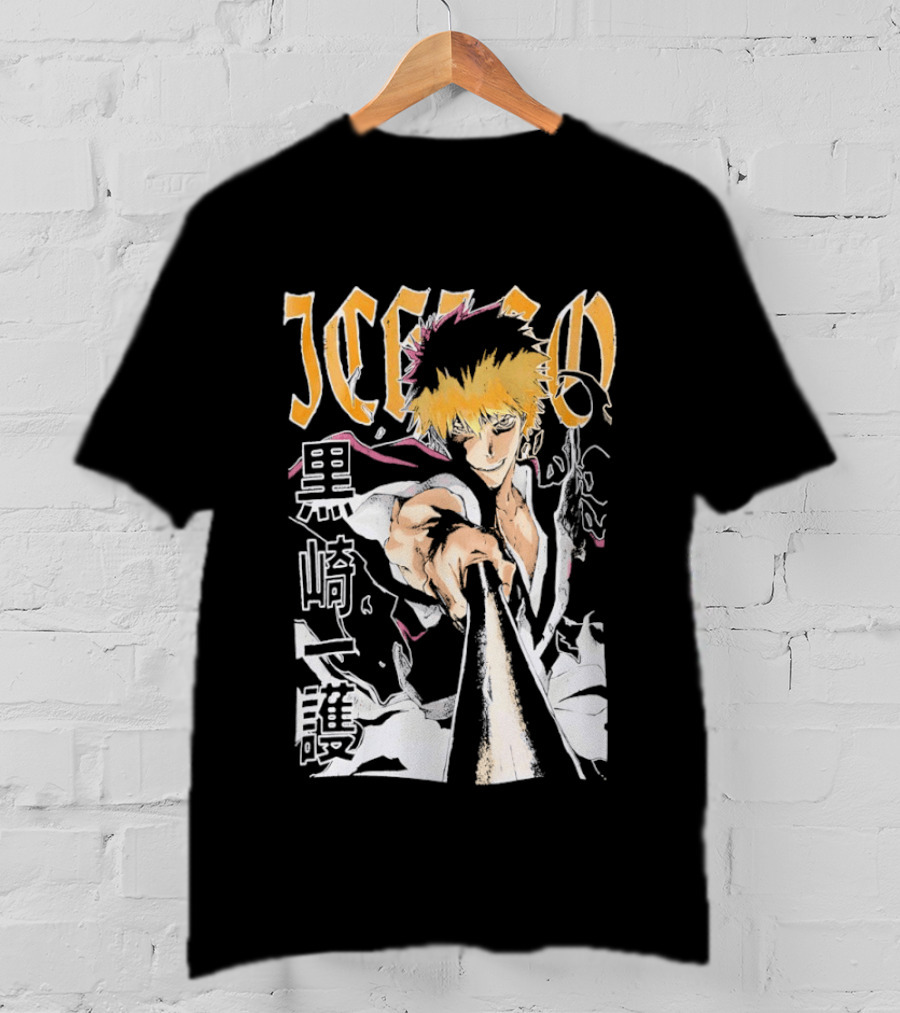 Ichigo Kurosaki Bleach Anime Bootleg Manga T-Shirt