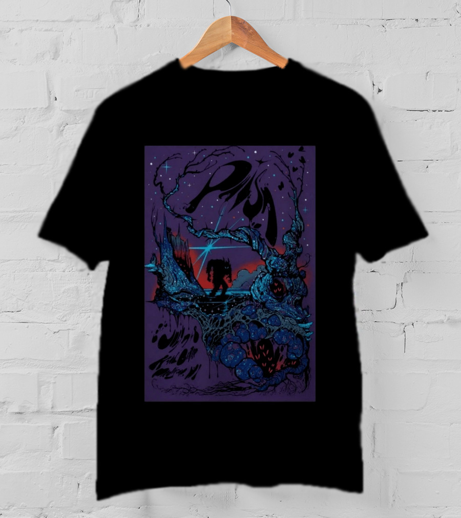 Phish Kohl Center Madison WI July 7 8 2026 Psychedelic Art With Celestial And Abstract Landscape T-Shirt