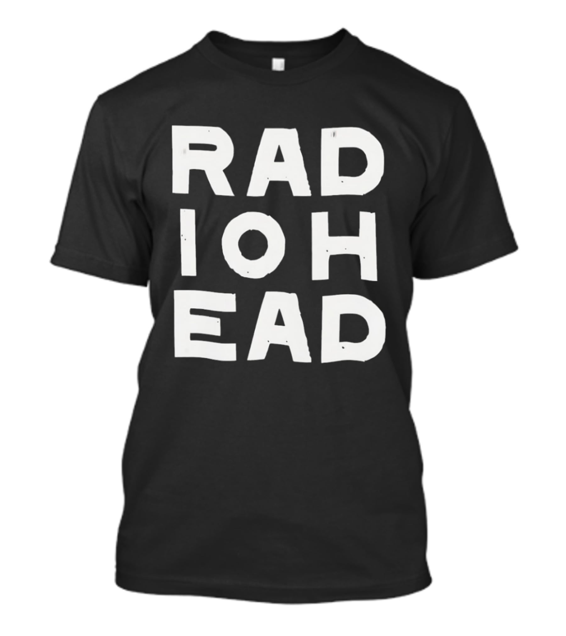 Radiohead Alternative Rock Thom Yorke Band Name Block Letters T-Shirt