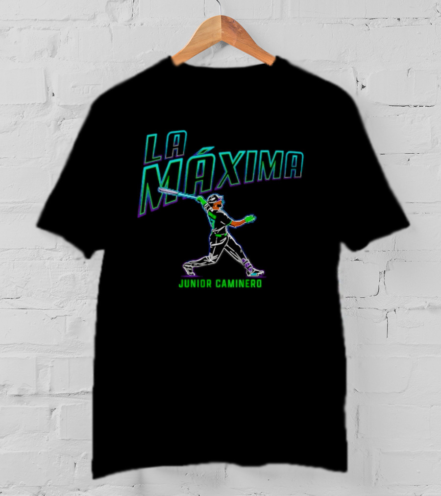 La Maxima Junior Caminero Tampa Bay Rays Baseball T-Shirt
