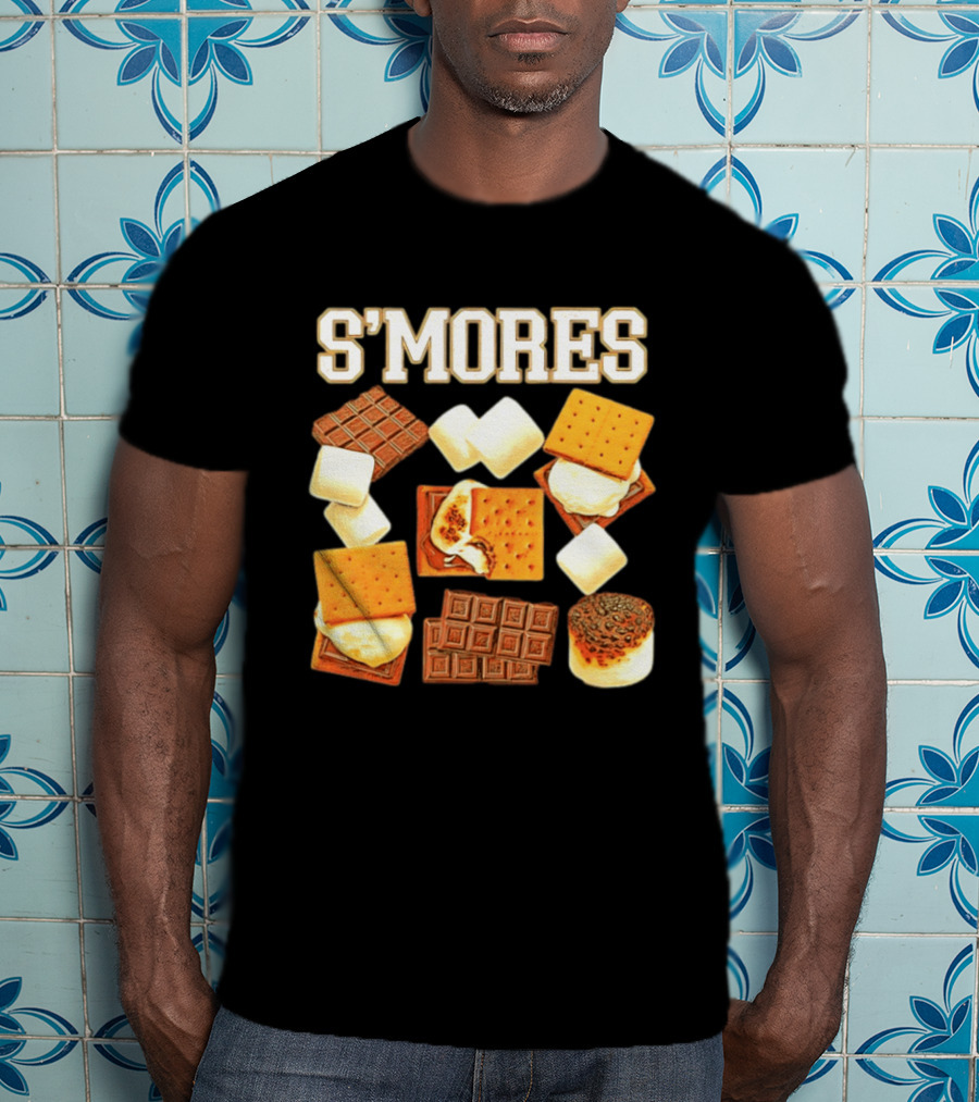S'mores Marshmallow Chocolate Graham Cracker Delight T-Shirt