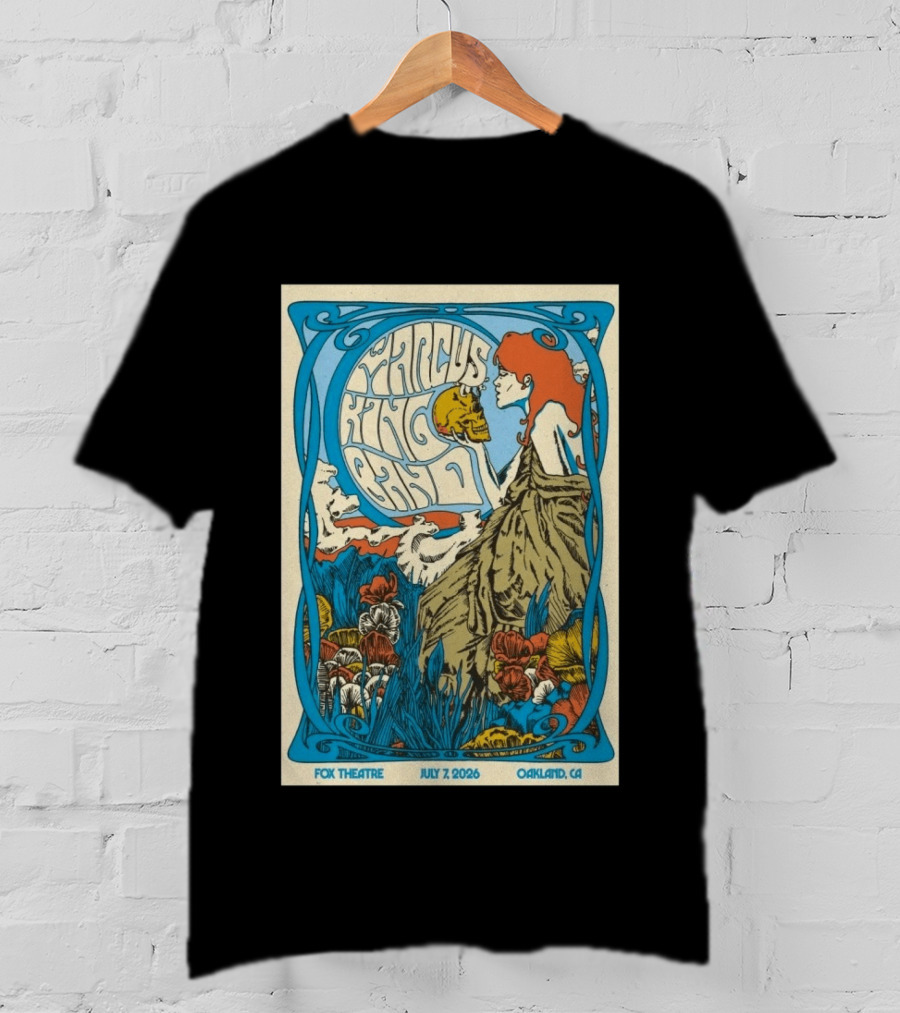Marcus King Band Fox Theatre Oakland CA July 7 2026 Vintage Psychedelic T-Shirt