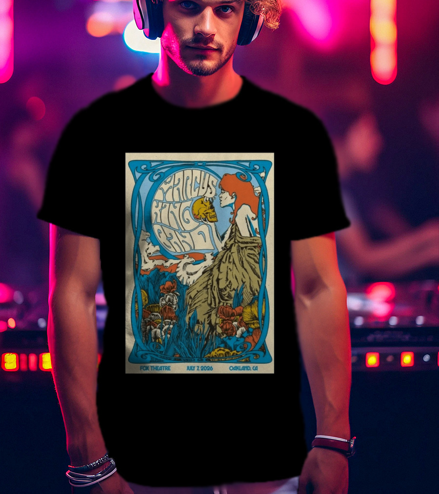 Marcus King Band Fox Theatre Oakland CA July 7 2026 Vintage Psychedelic T-Shirt