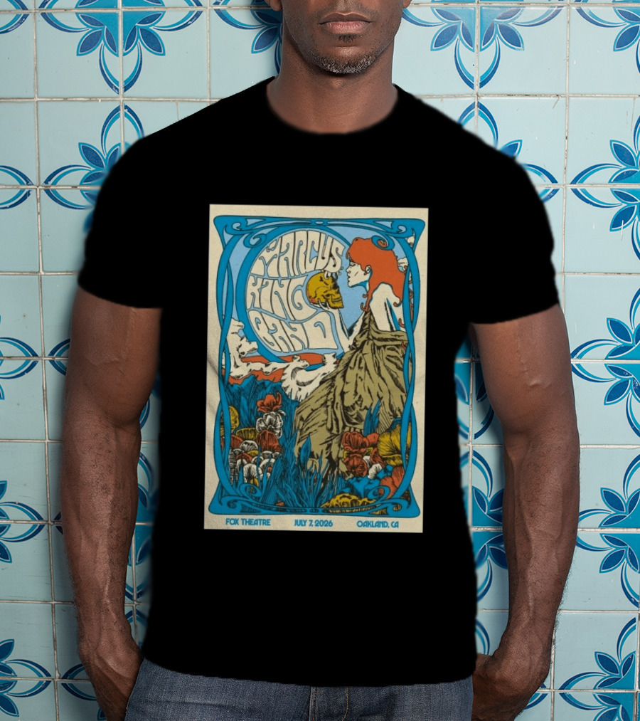 Marcus King Band Fox Theatre Oakland CA July 7 2026 Vintage Psychedelic T-Shirt