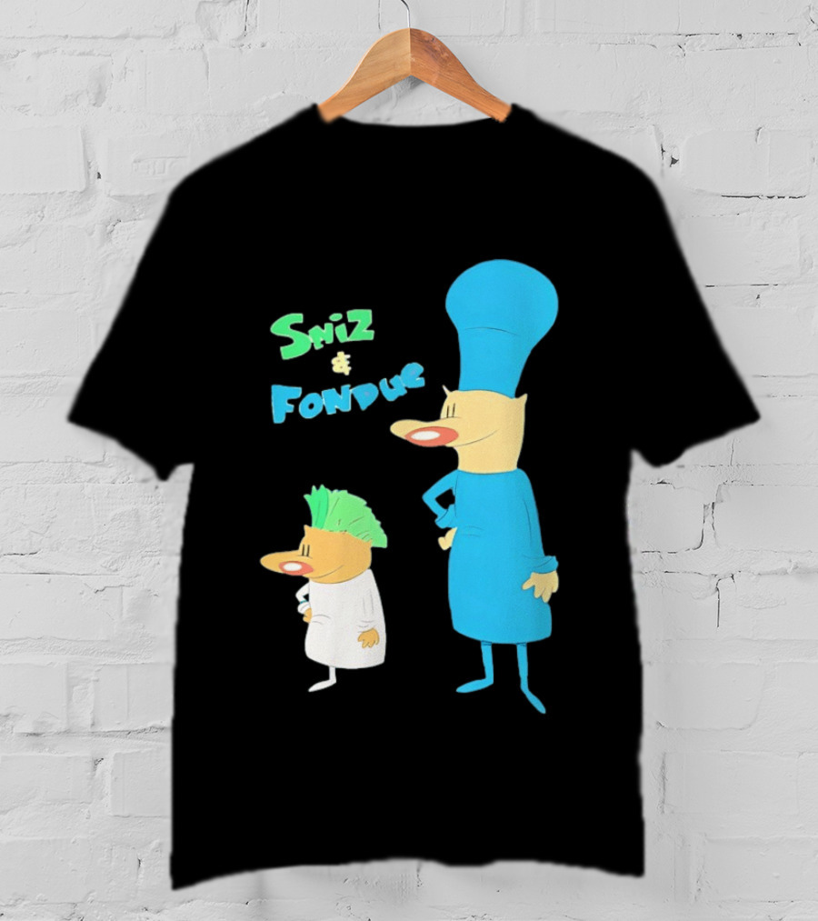Sniz And Fondue Characters From Nickelodeon 90s Cartoon Series T-Shirt