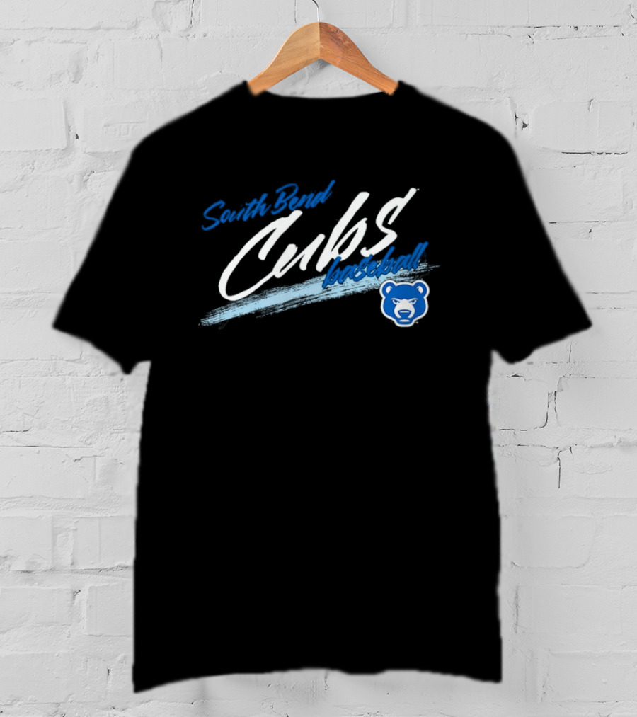 South Bend Cubs Baseball MiLB Blue Bear T-Shirt