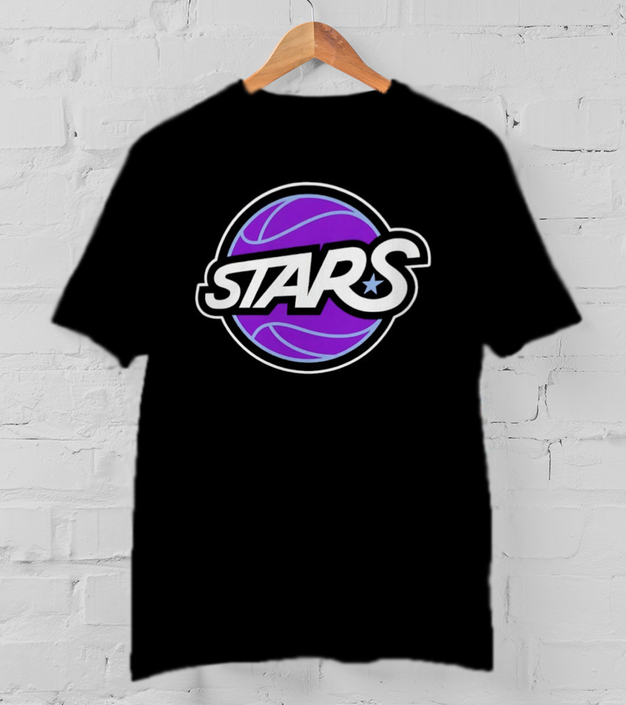 Stars Basketball Purple Ball T-Shirt