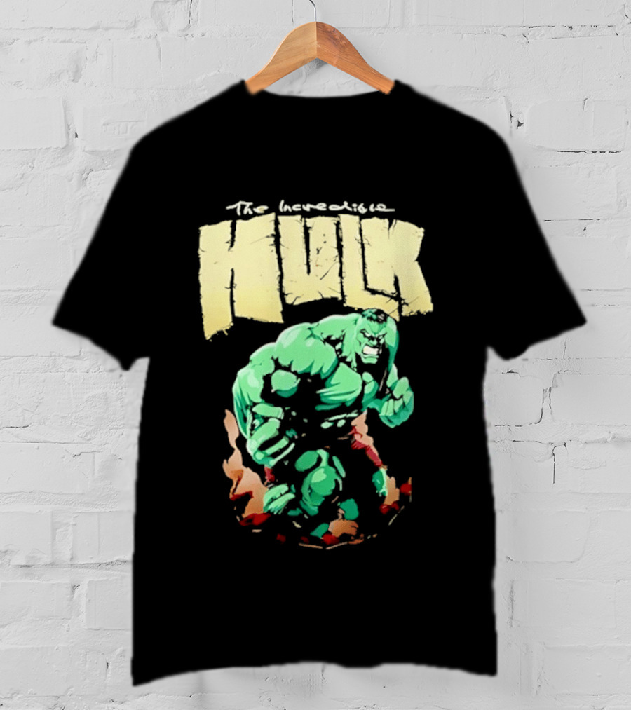 The Incredible Hulk Marvel Comic Retro Watercolor T-Shirt