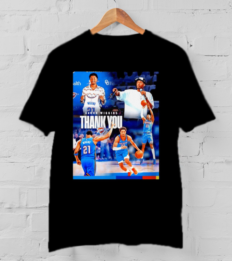 Aaron Wiggins Oklahoma City Thunder Thank You T-Shirt