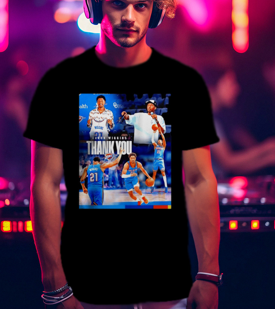 Aaron Wiggins Oklahoma City Thunder Thank You T-Shirt