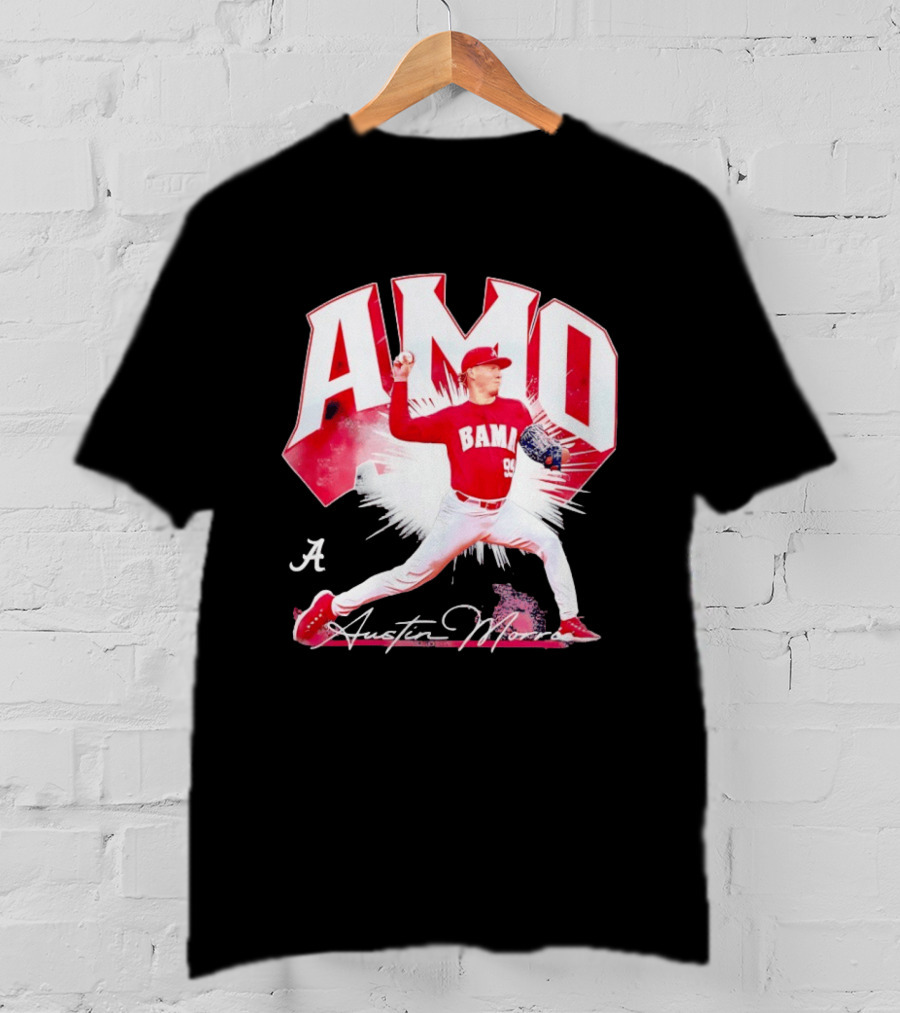 Austin Morris NCAA Baseball Alabama Crimson Tide Collage T-Shirt