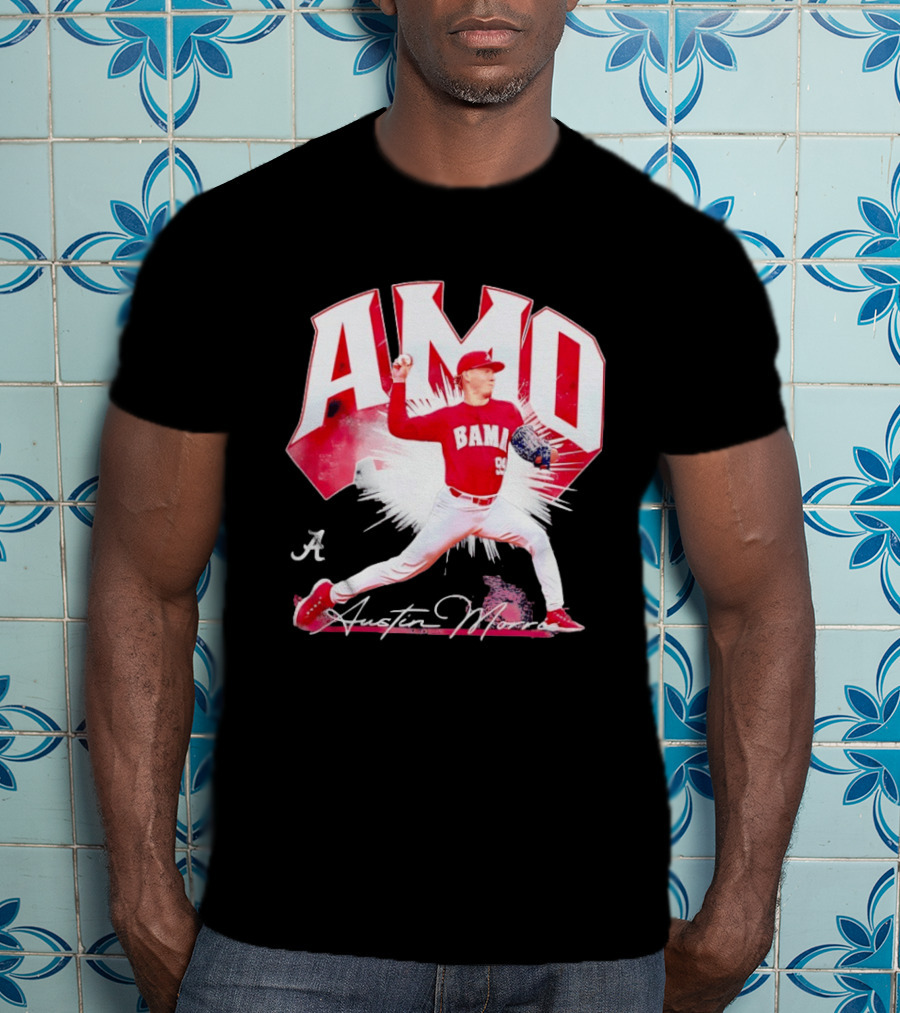 Austin Morris NCAA Baseball Alabama Crimson Tide Collage T-Shirt