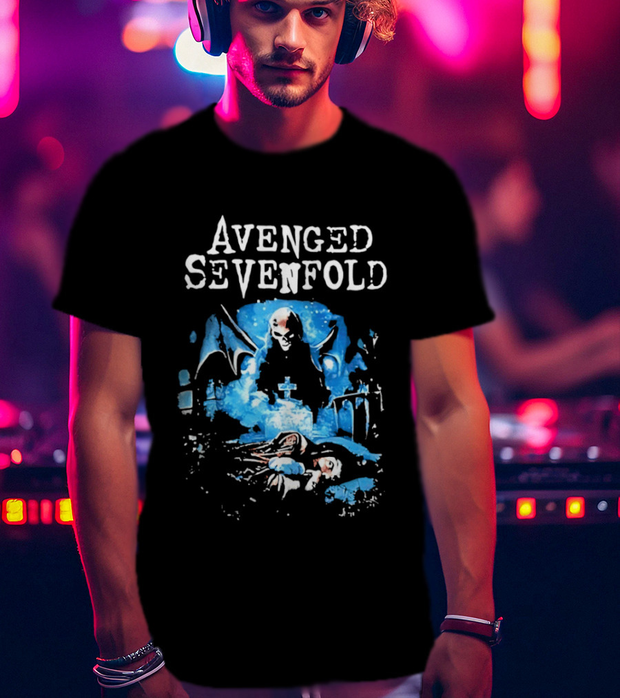 Avenged Sevenfold Grim Reaper Grave Heavy Metal T-Shirt