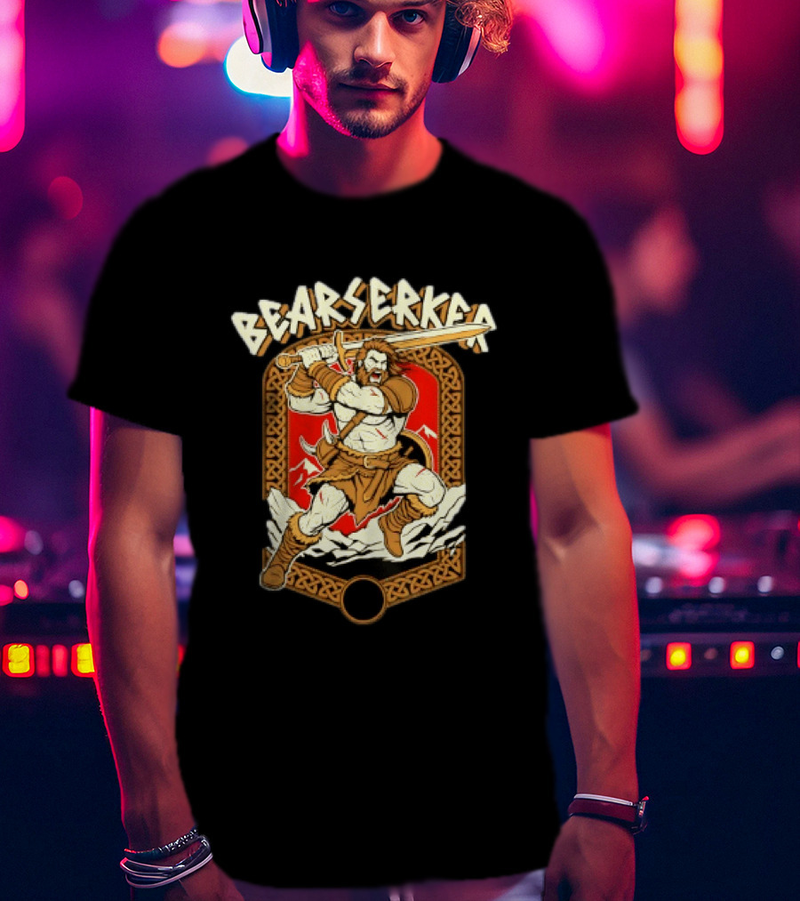 Bearserker Viking Warrior Berserker Norse Mythology T-Shirt