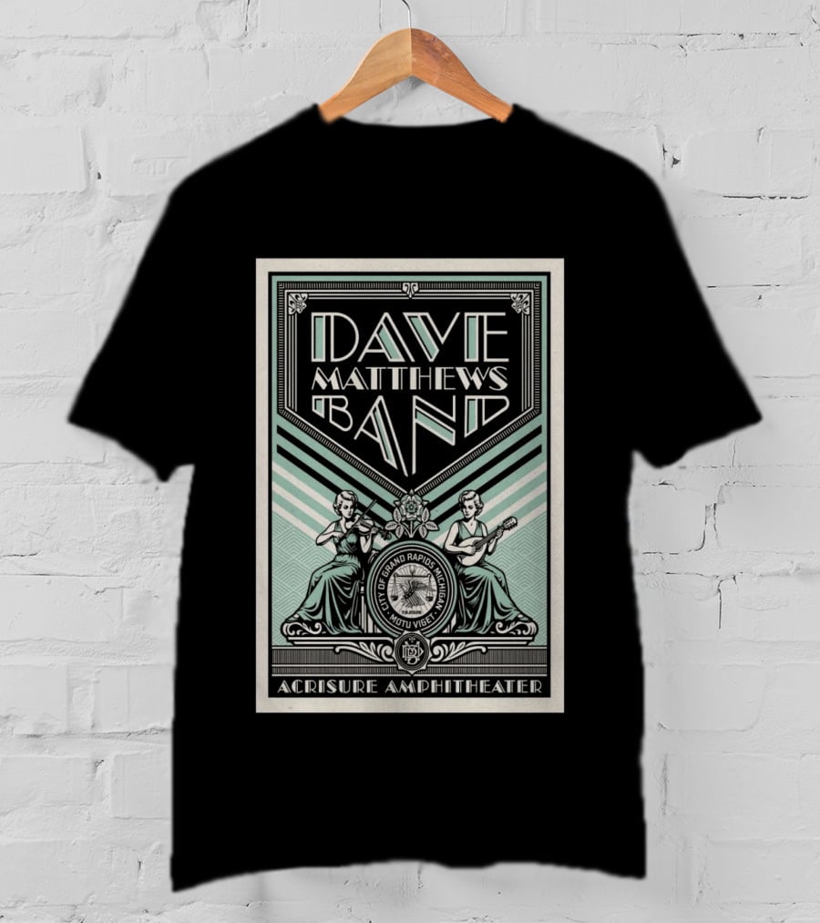 Dave Matthews Band Grand Rapids Event On Jul 8 2026 T-Shirt