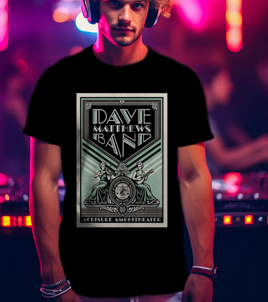 Dave Matthews Band Grand Rapids Event On Jul 8 2026 T-Shirt