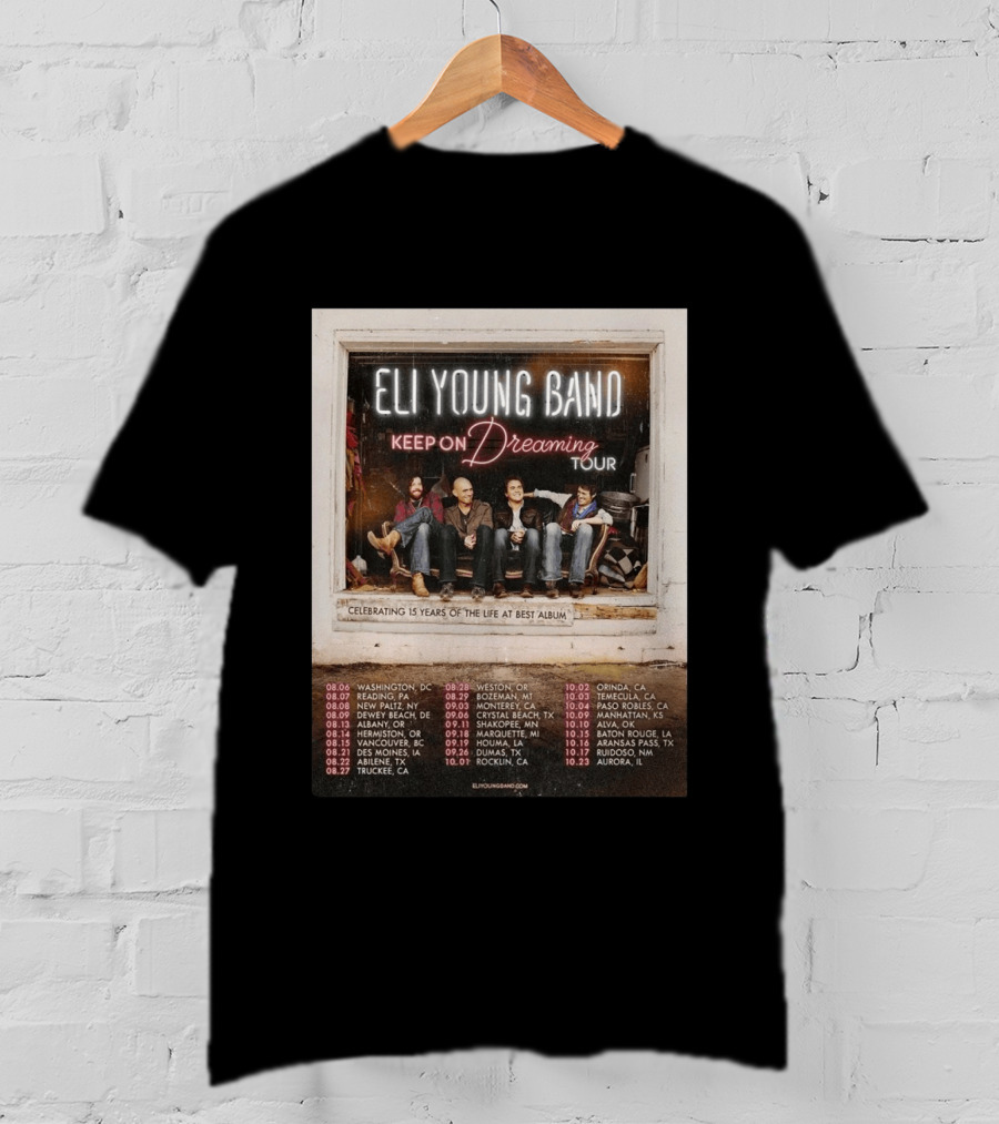 Eli Young Band Keep On Dreaming Tour USA 2026 T-Shirt