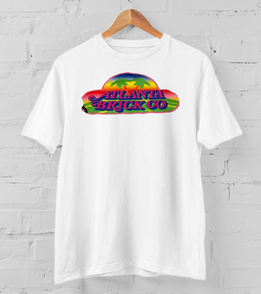 Atlanta Brick Co Retro Palm Tree Sunset T-Shirt